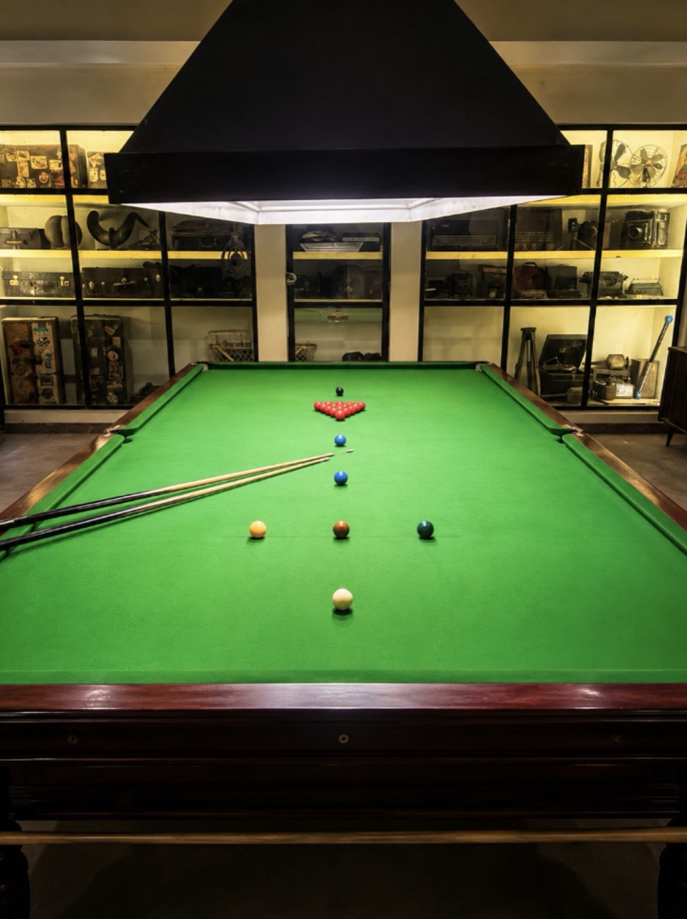 The billiards room